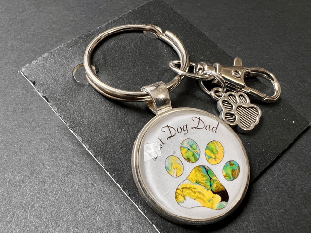 Best Dog Dad Keyring
