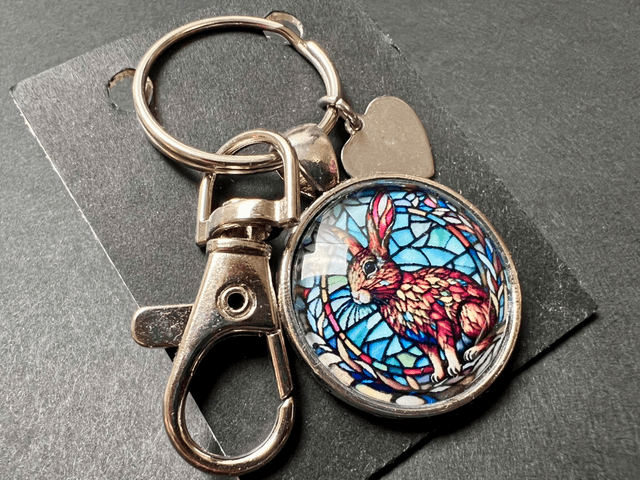 Rabbit keyring